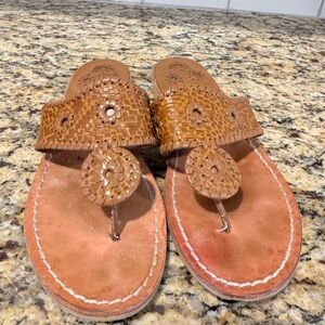 Jack Rogers Woven Leather Sandal